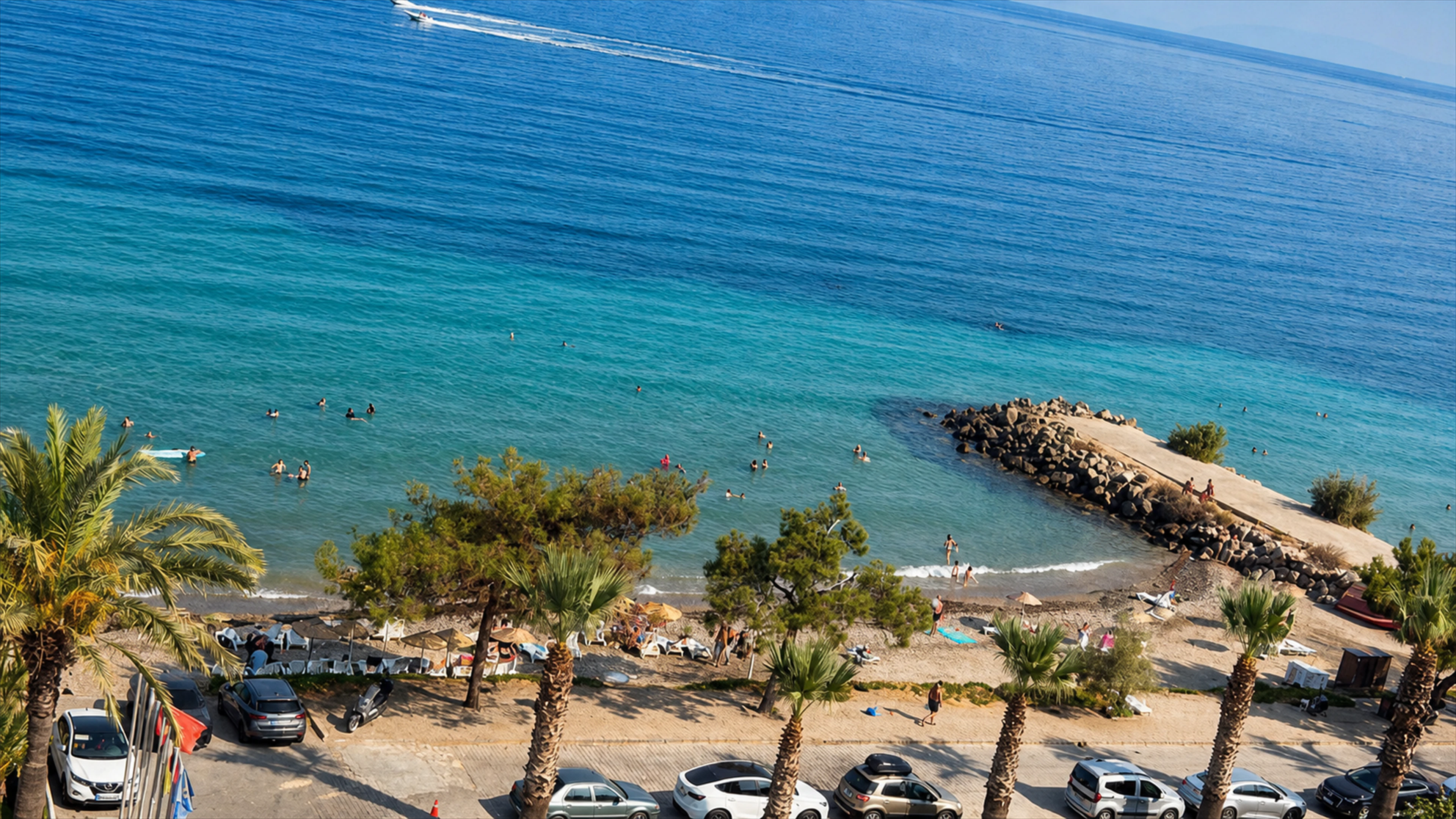 Vivelle Beach Hotel odalardan deniz manzarası
