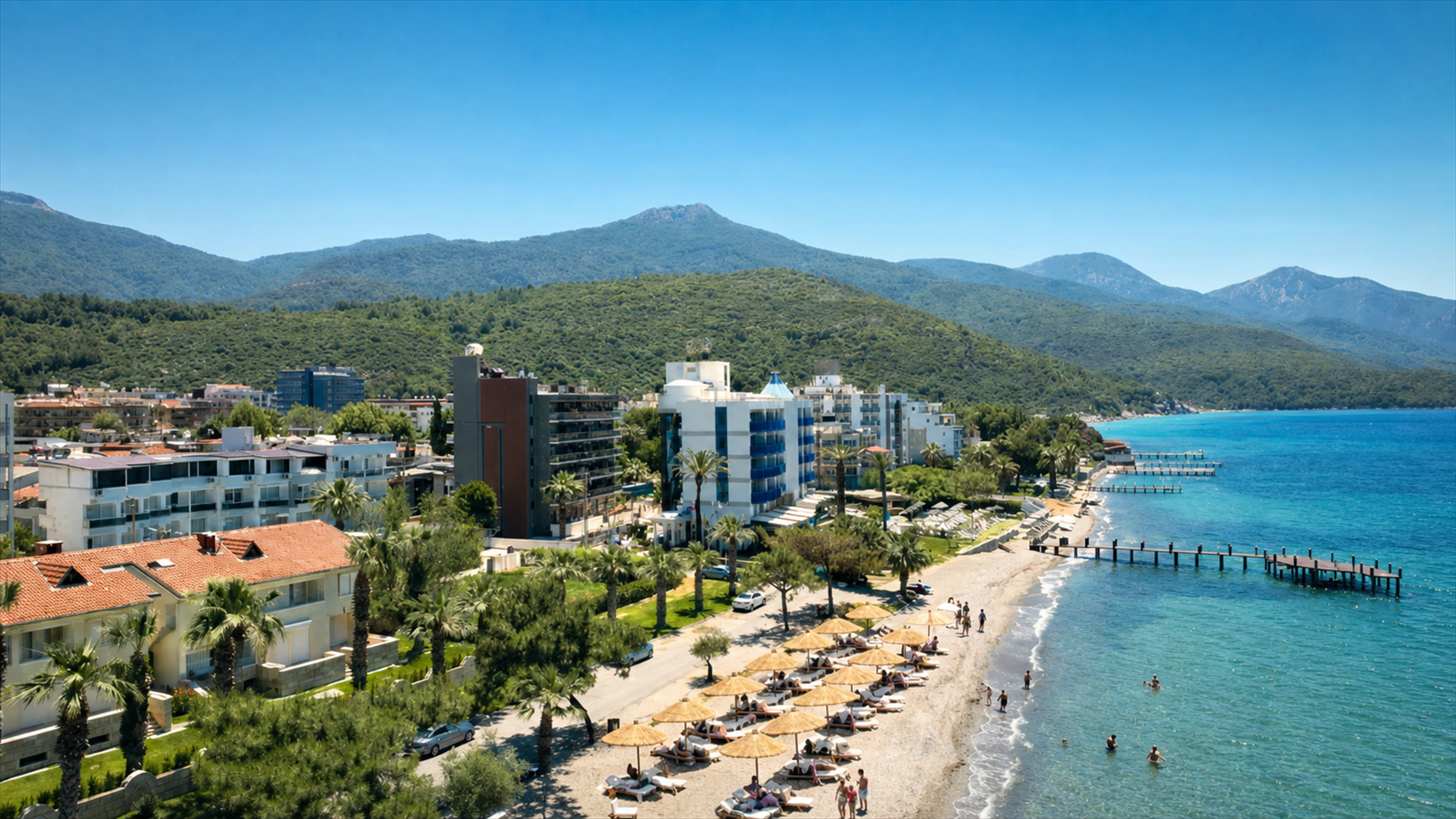 Vivelle Beach Hotel ve Güzelçamlı sahili