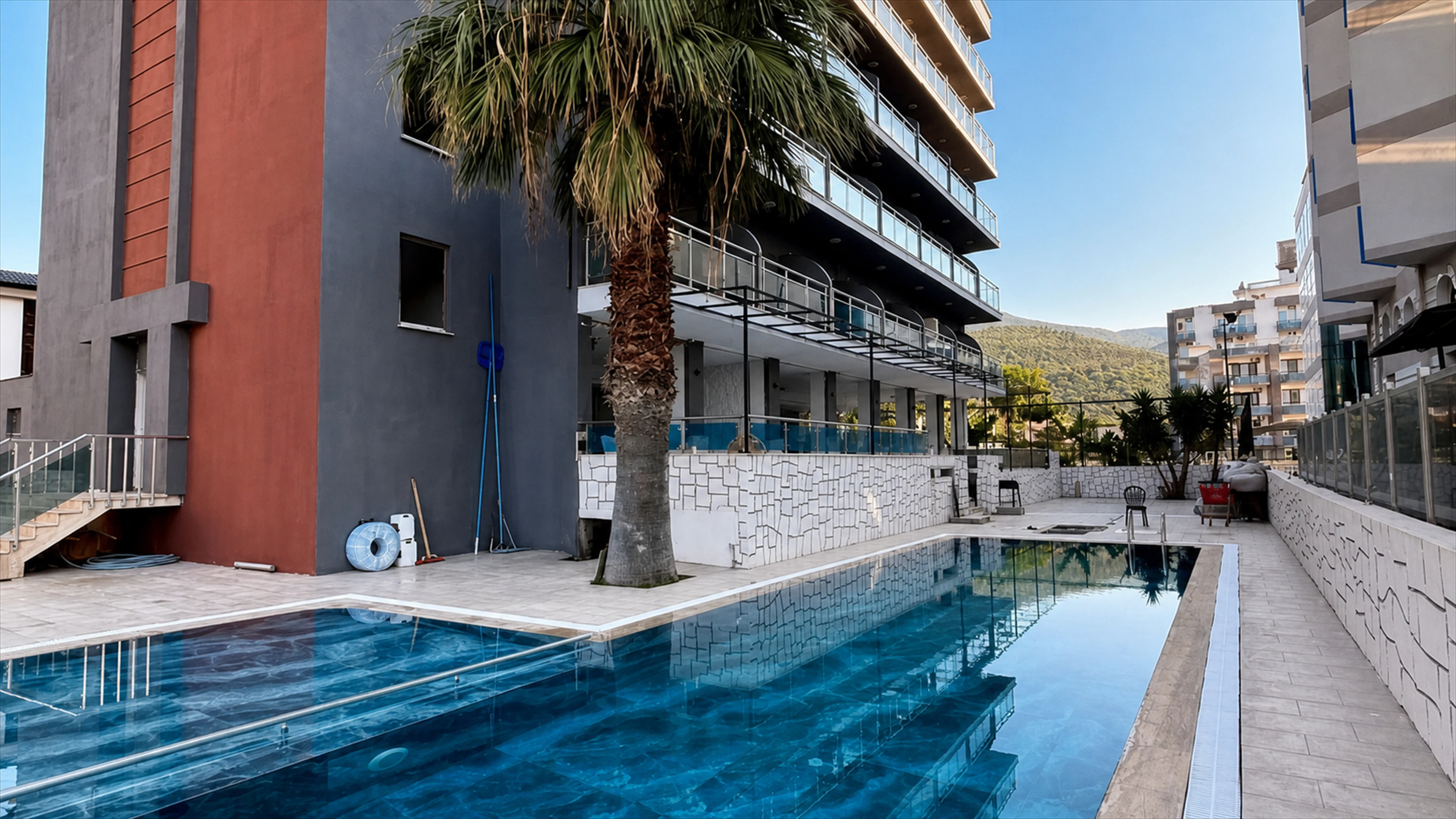 Vivelle Beach Hotel açık yüzme havuzu